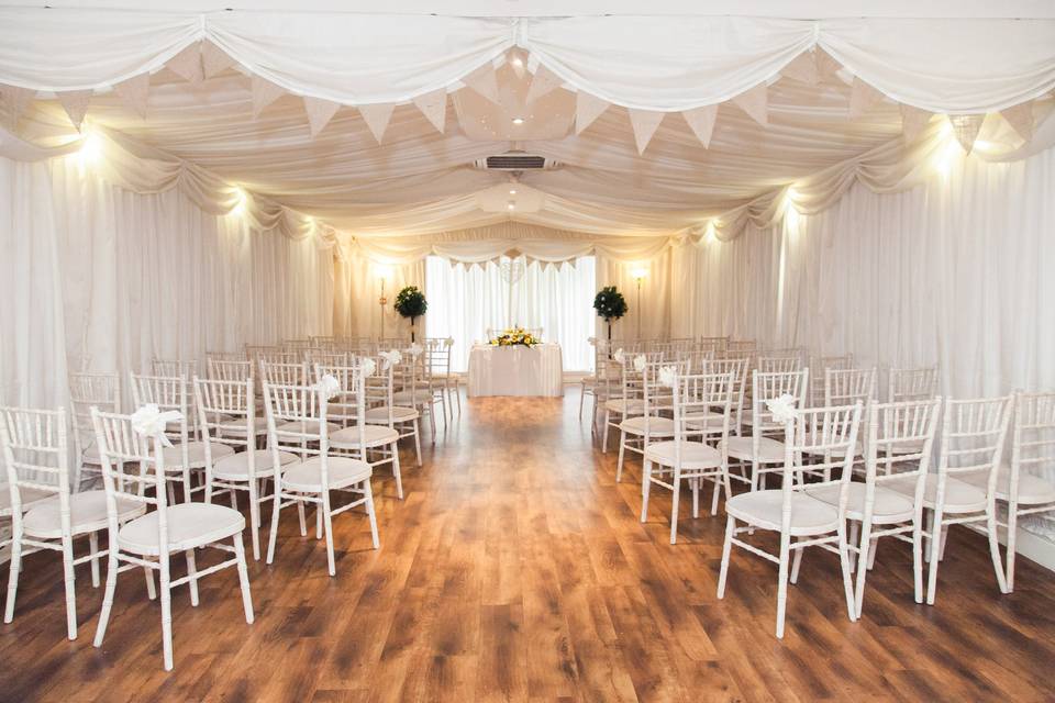 Charming ceremony seating