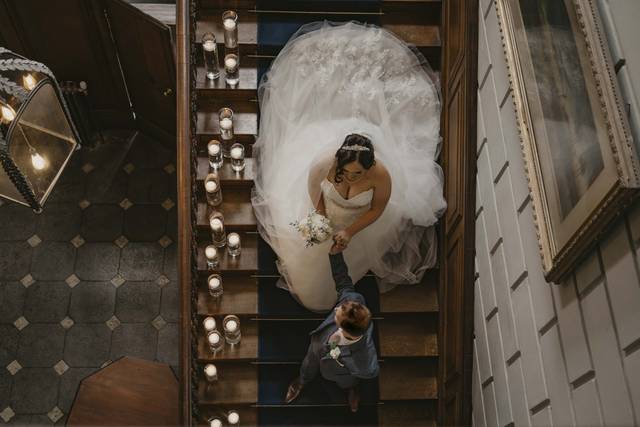 Holding my new brides hand