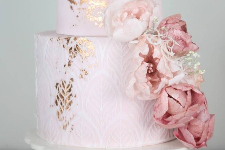 Wafer Florals Cake