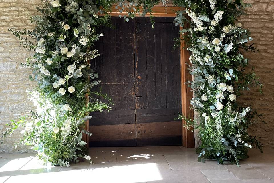 Romantic arch at Caswell House