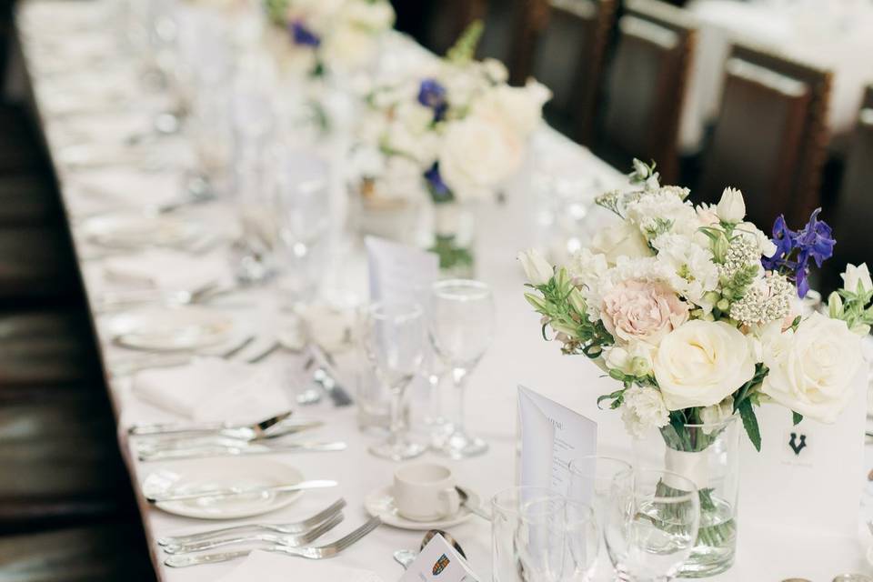 Top table bouquets