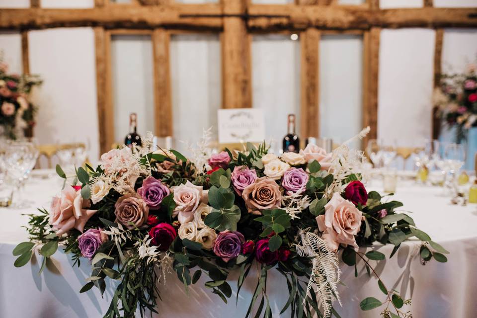 Top Table Arrangement