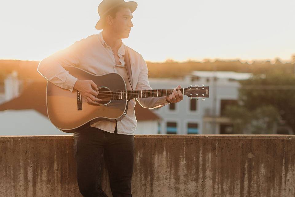 Acoustic guitar singer