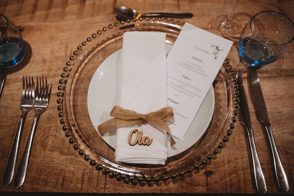 Gold Beaded Charger Plates