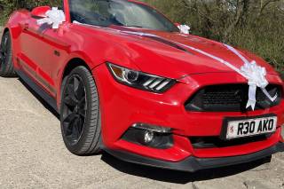 Red Mustang Wedding Car Hire London