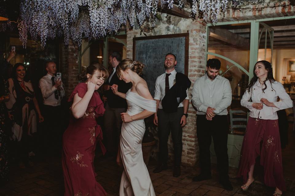 Dancing under the Wisteria