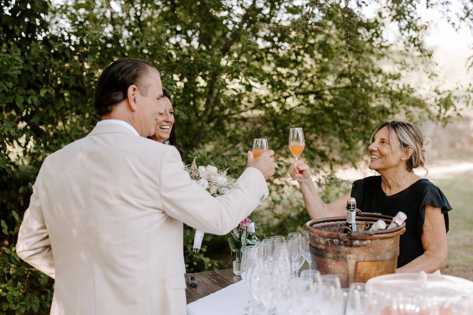 A Toast to the Couple