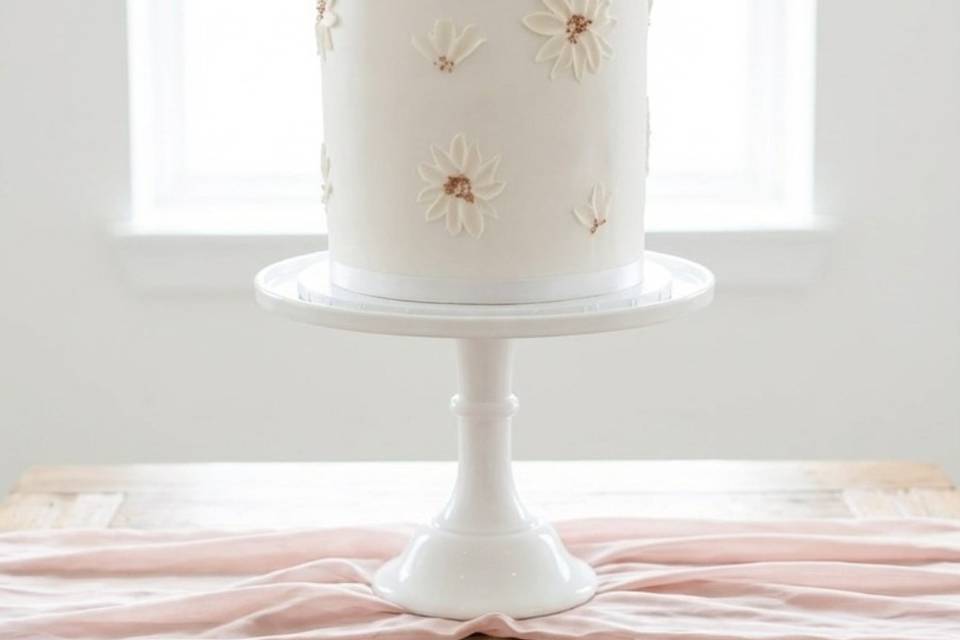 Tall two tier cake