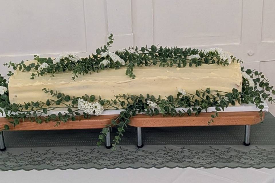 Rustic long cake