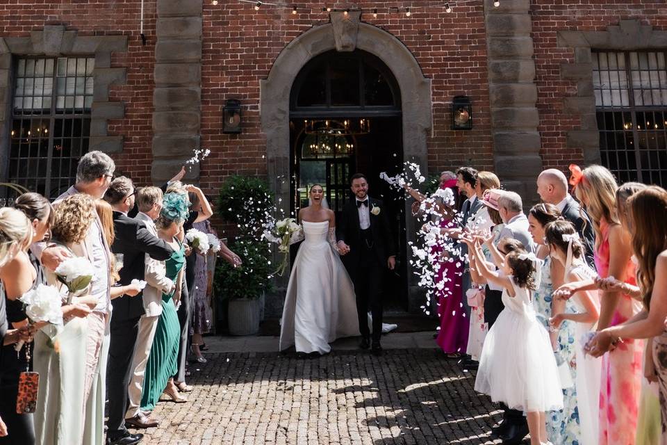 Outside the coach house