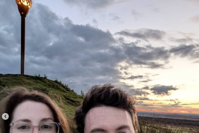Coach Rob and fiancée Aphra