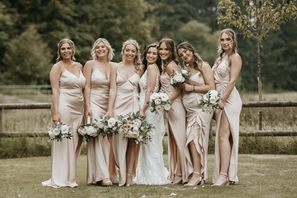 Wales bridal party