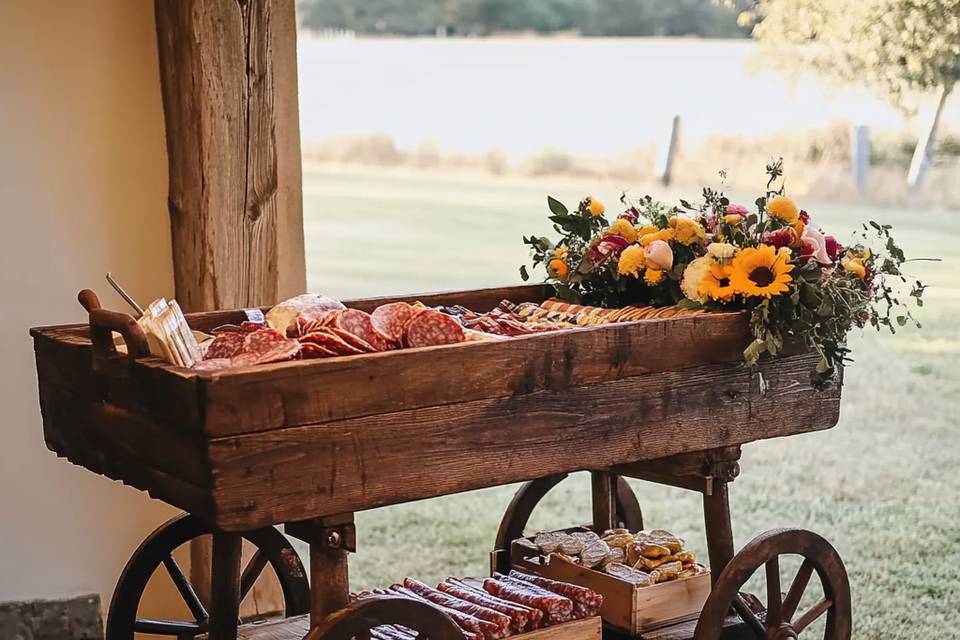 Vintage grazing carts