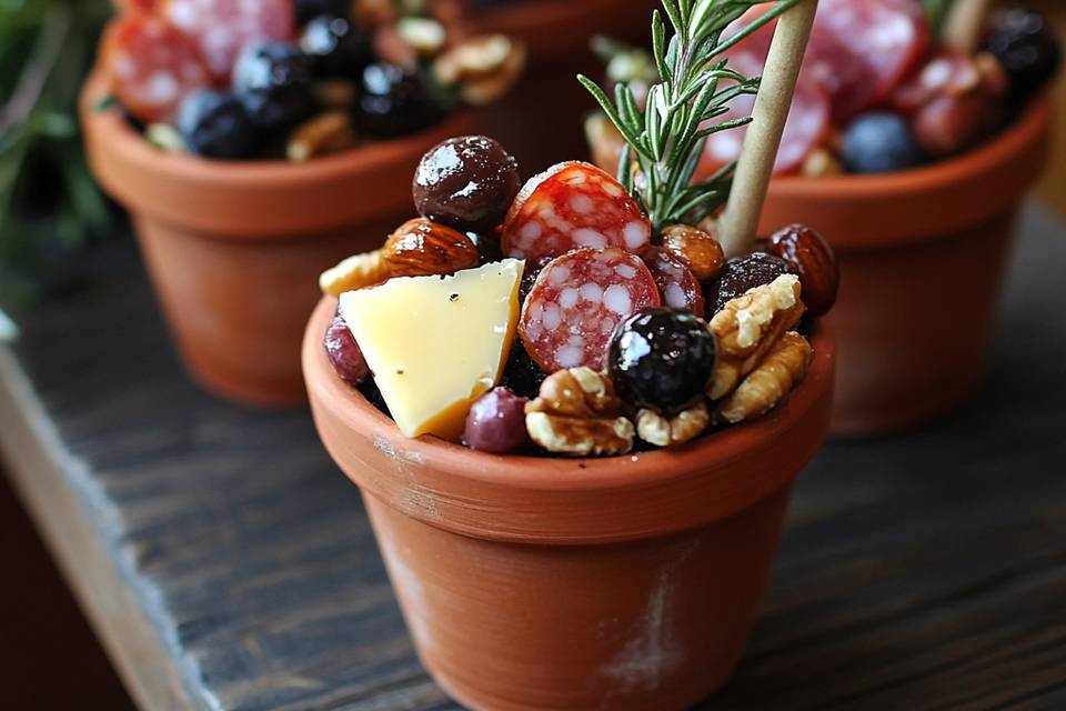Charcuterie pot favours