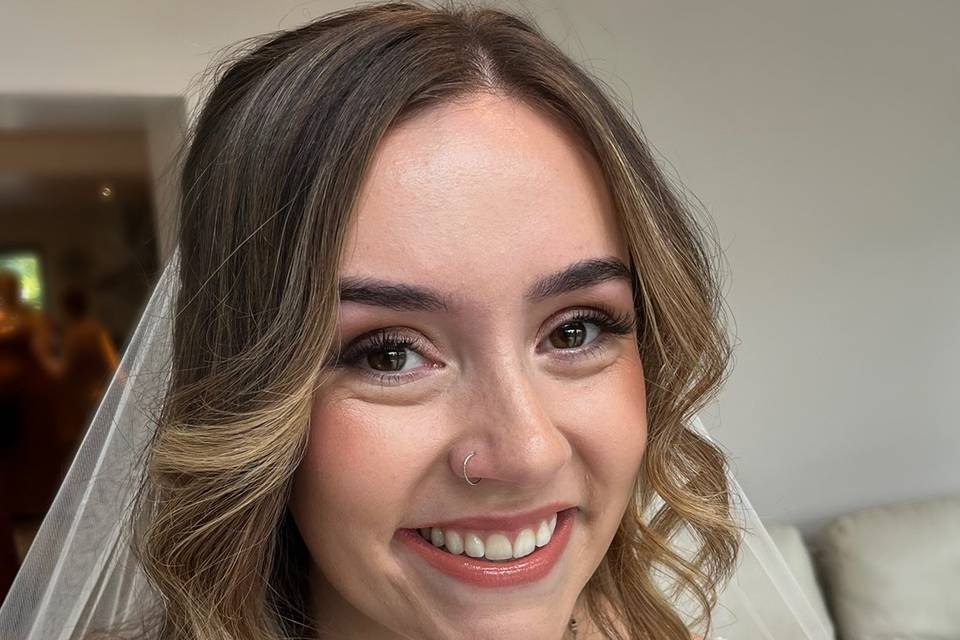 Katie’s bridal look