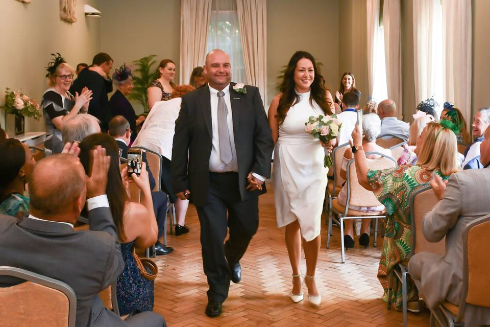Walking down the aisle