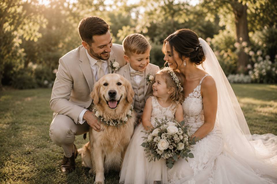 Wedding family photo