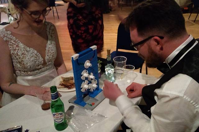 Kat and Ben playing Downfall