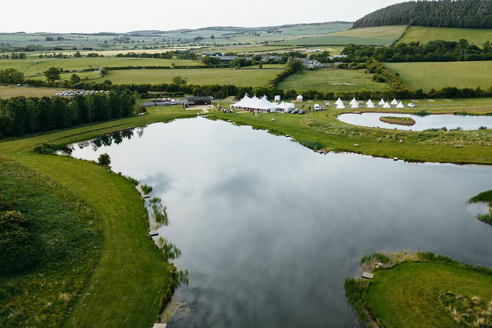 Drone of lakes
