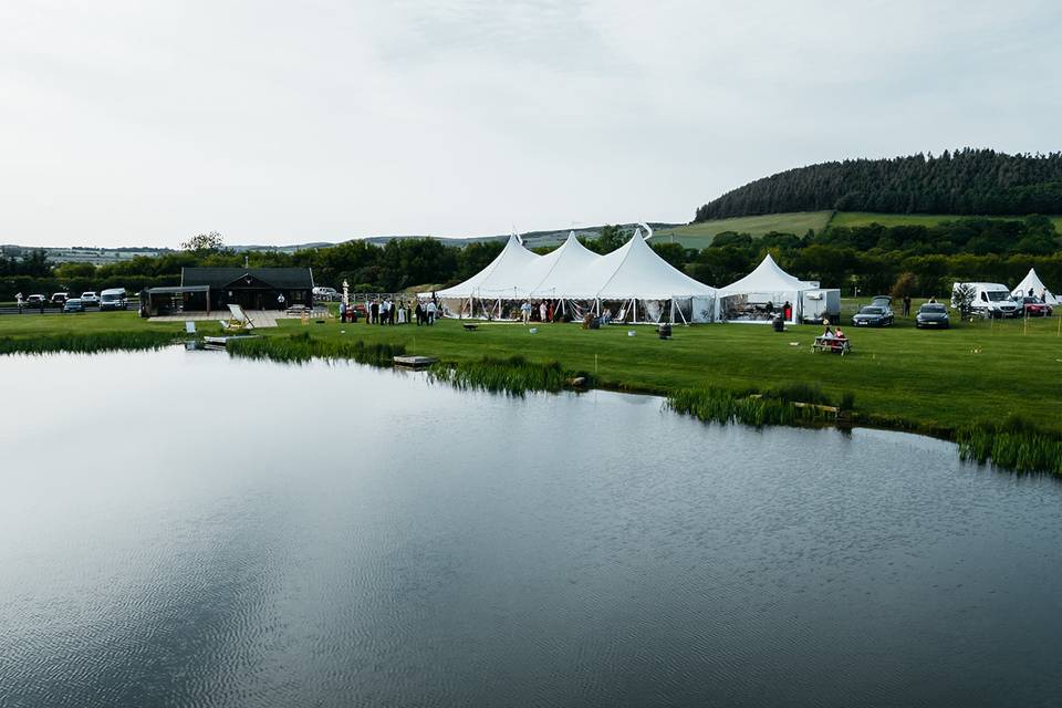 Lakeside marquee