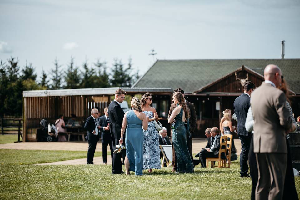 Guests at lakes lodge