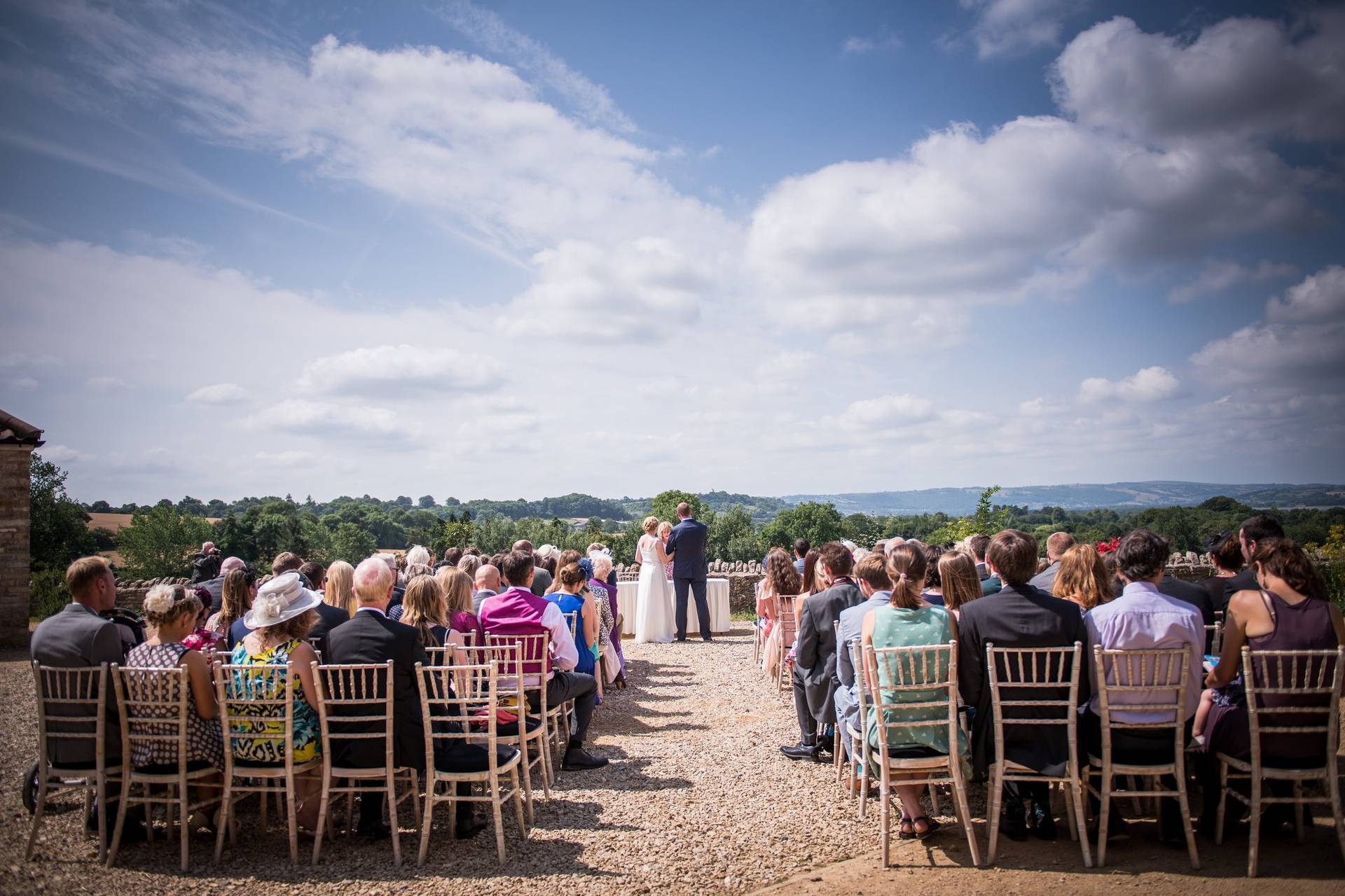 Folly Farm Centre Wedding Venue South Arcade, Bristol | hitched.co.uk