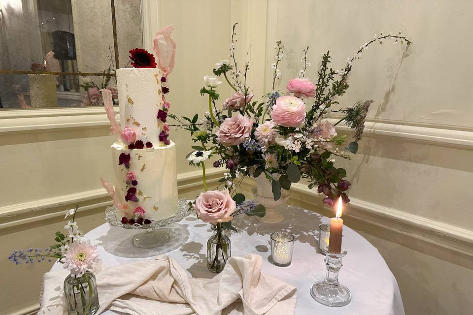 Modern with flowers