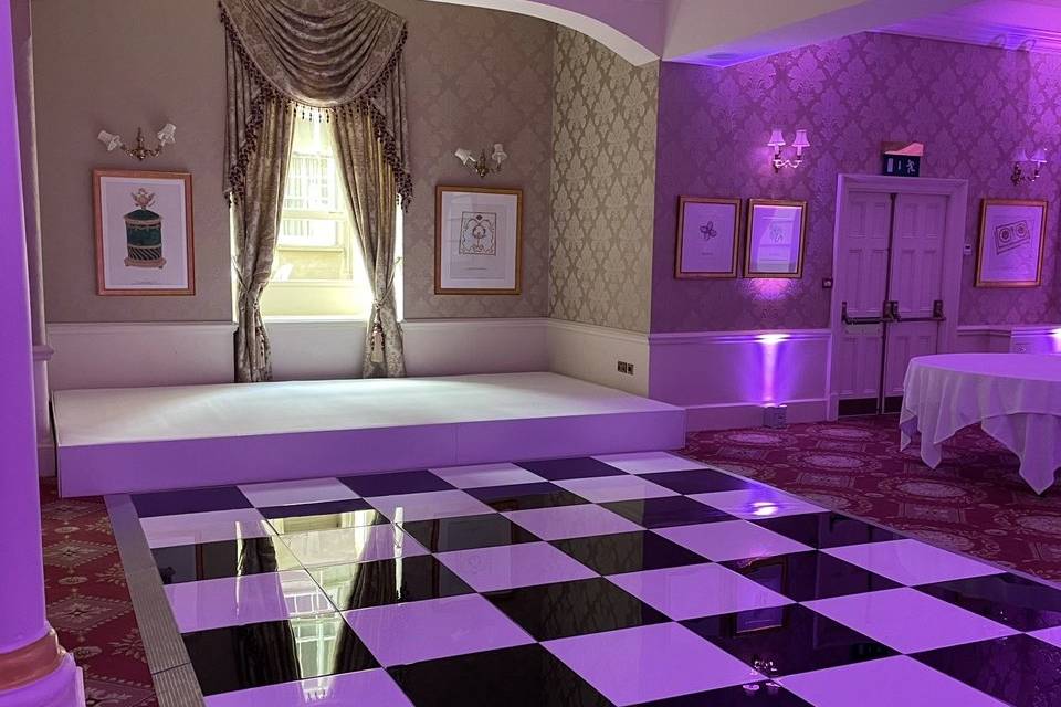 Chequered Dance Floor Hire