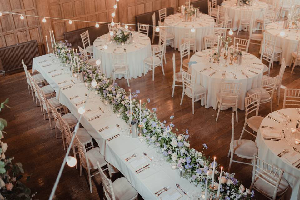 Floral table runners