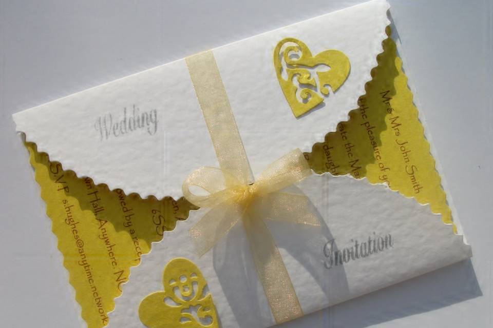 Lemon letter invitation