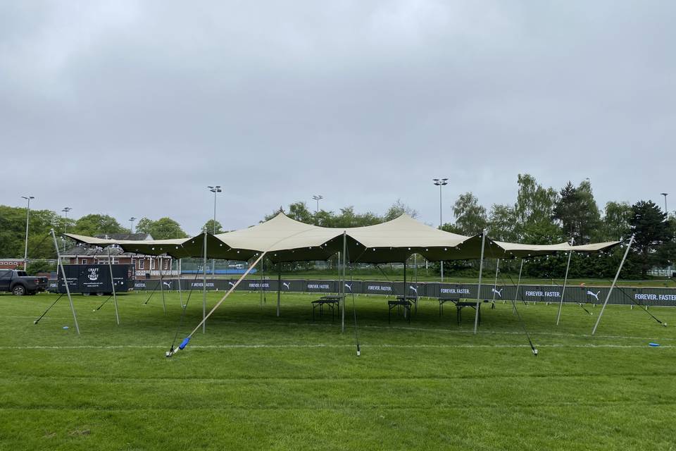 Stretch tent outdoor event