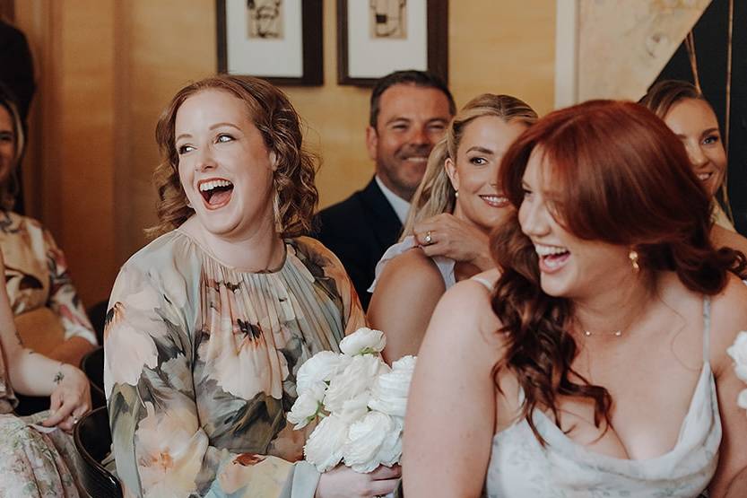 Guests at a ceremony