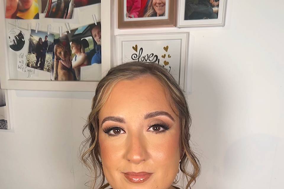 Burnt Orange Bridesmaid