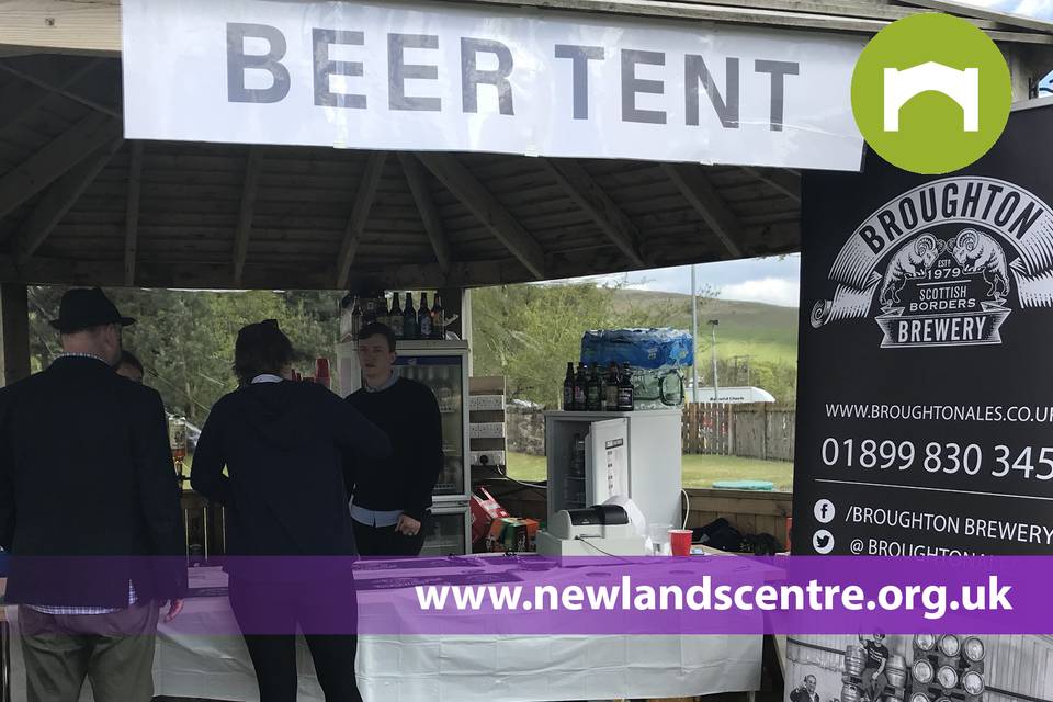 Beer Tent with local brewery.