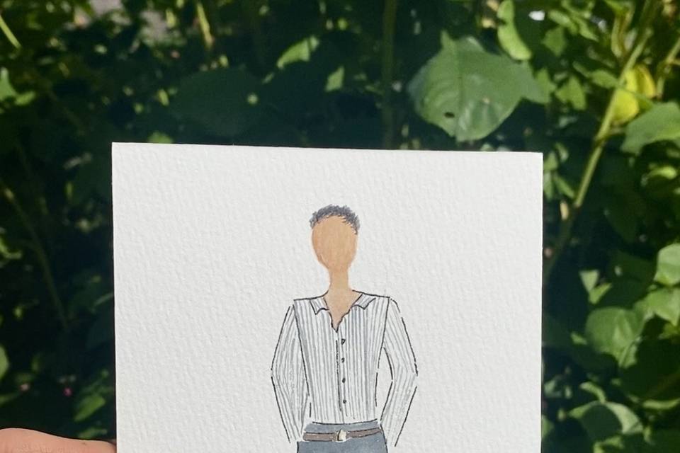 Man in shirt and trousers