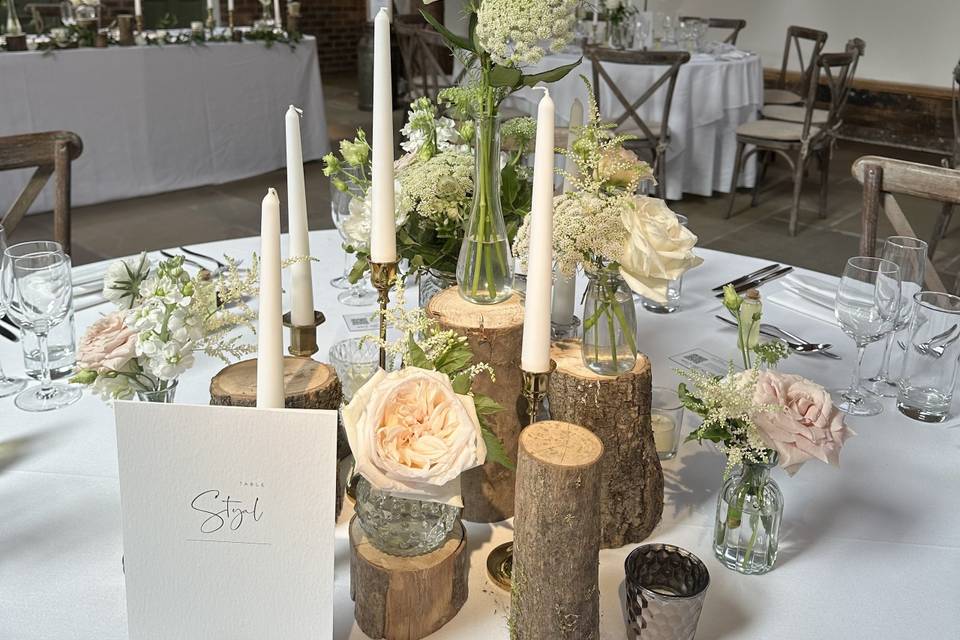 Rustic Centrepieces