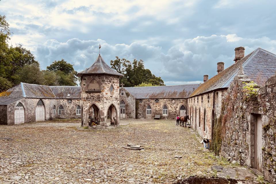 Gothic courtyard