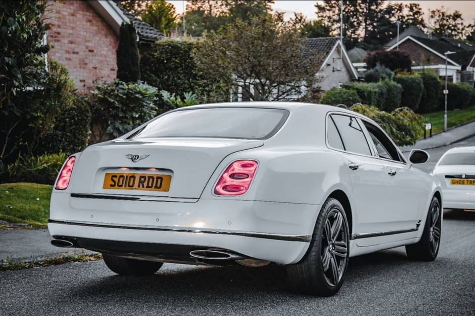 White Bentley Mulsanne