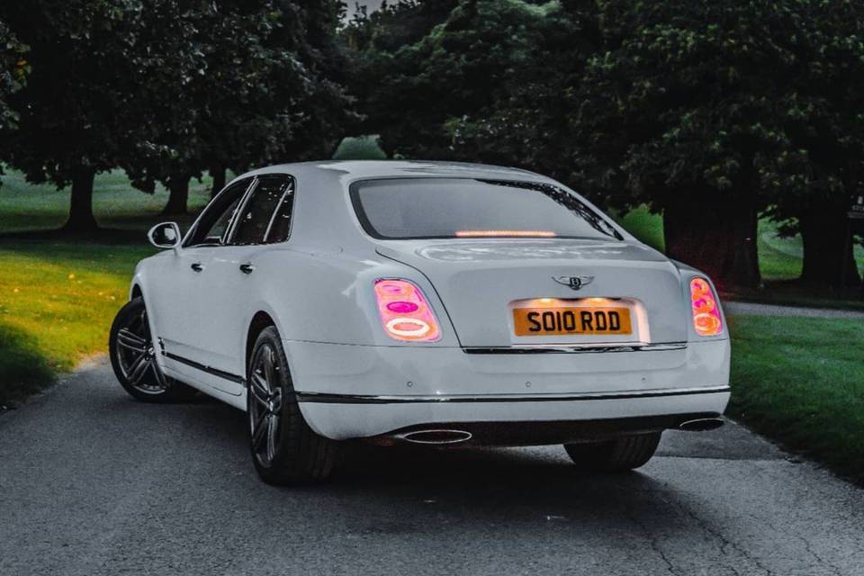 White Bentley Mulsanne