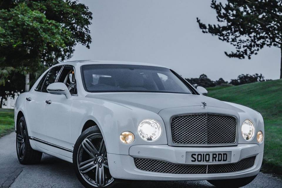 White Bentley Mulsanne