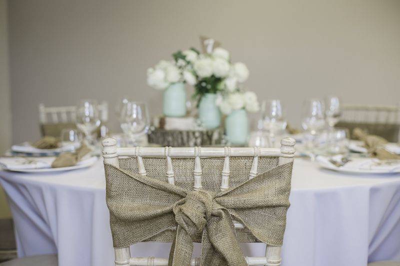 Hessian chair styling