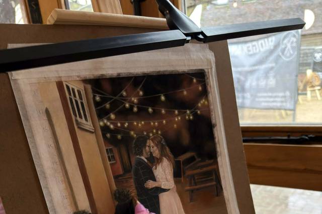 Live wedding portraiture