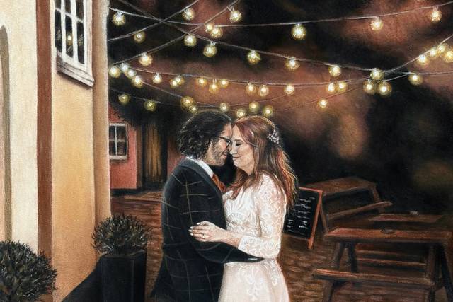 Live wedding portraiture