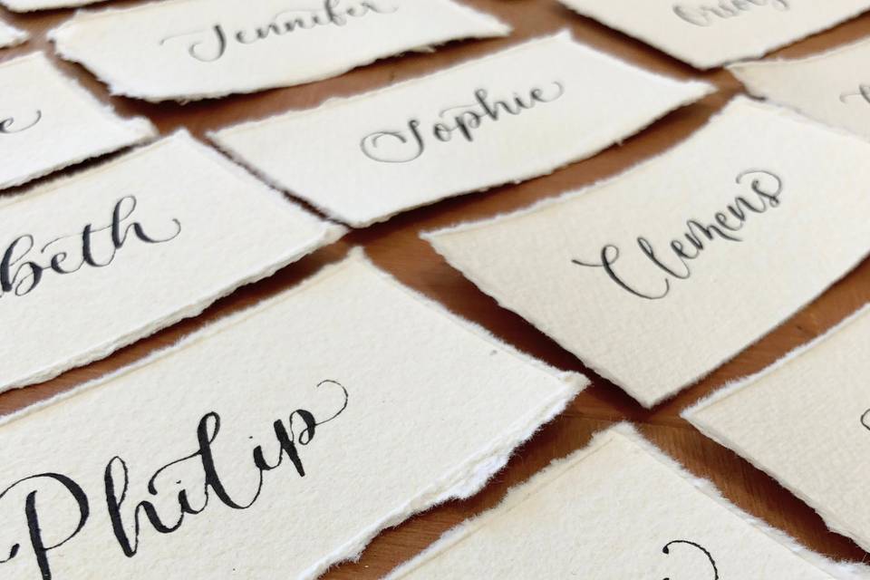 Handwritten calligraphy