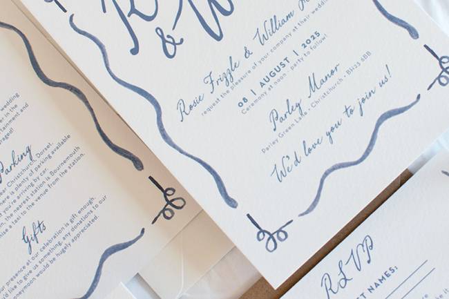 Semi-custom invitation suite