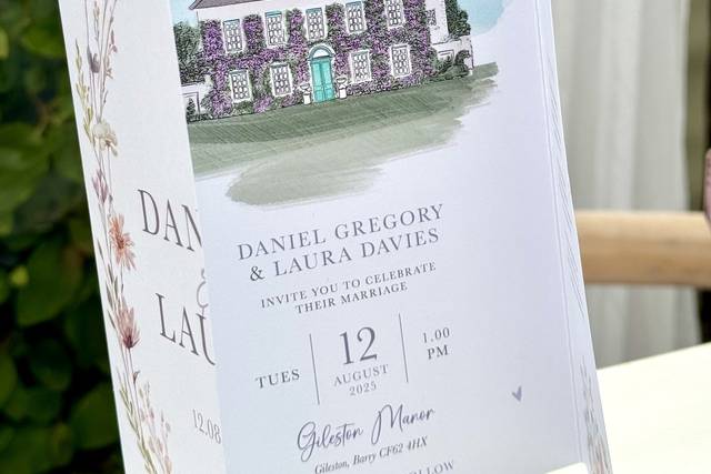 Bespoke Gatefold Invitations