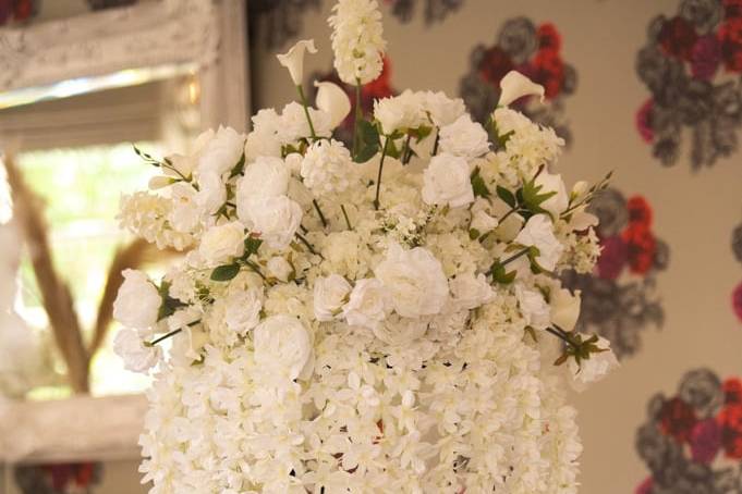 Tall floral centerpiece