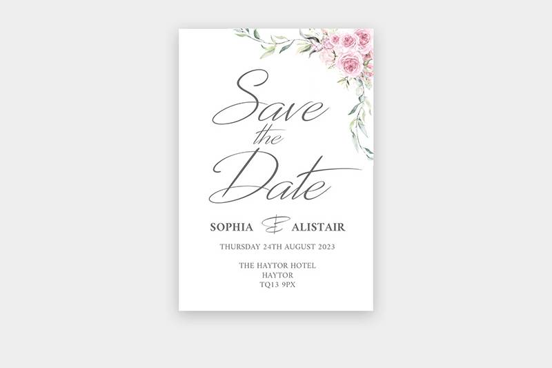 Peony save the date