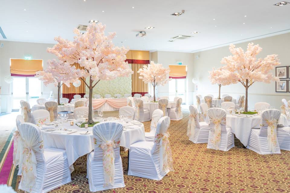 Indoor wedding ceremony at Macdonald Botley Park Hotel & Spa