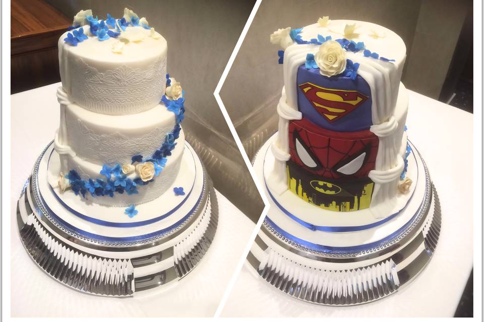 Hidden Superhero Wedding Cake
